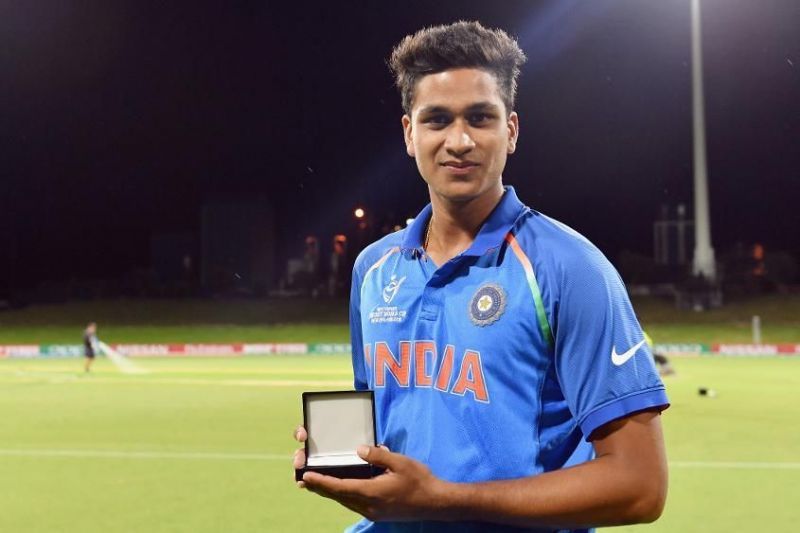 Manjot Kalra after being awarded the Man of the Match in the Finals of Under 19 World Cup