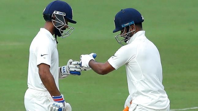 Rahane and Pant added 152 runs for the 5th wicket