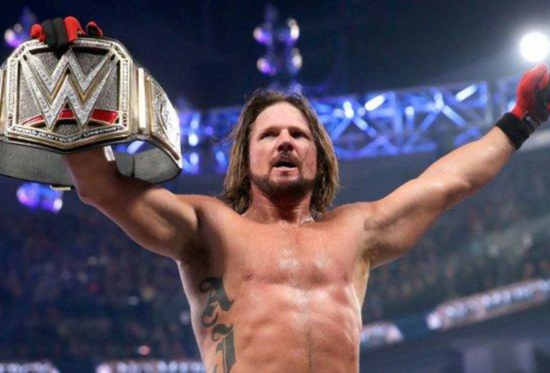 Current champion, A.J. Styles.