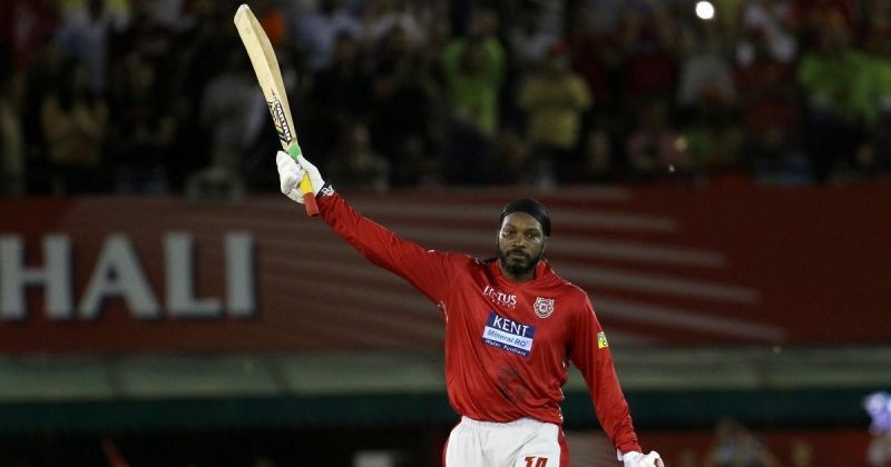 Gayle's 100 helped KXIP maintain a 100 percent record at Mohali