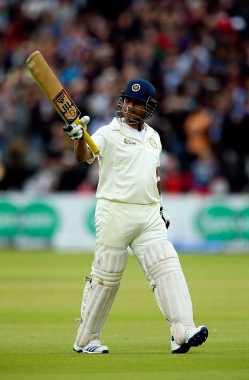 Sachin Tendulkar walks out after playing another memorable innings