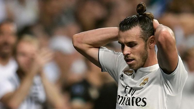 Disappointed Gareth Bale