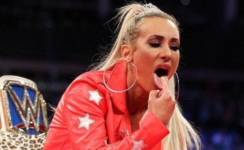 As a babyface, Carmella cannot trash-talk the crowd while cutting a promo