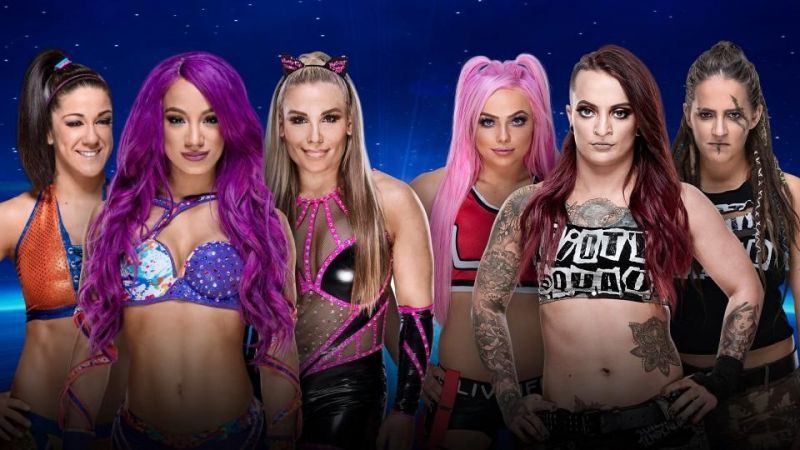 Bayley, Sasha Banks and Natalya vs. the Riott Squad