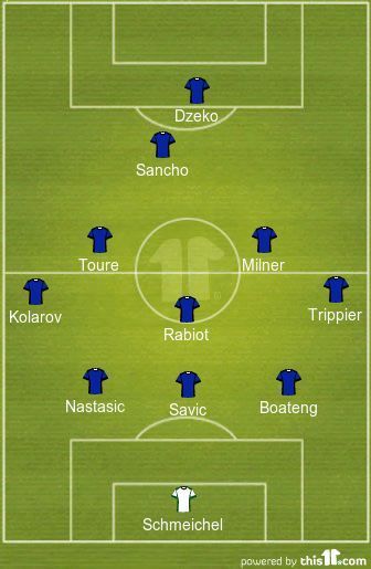 An XI comprising only of players sold by Man City