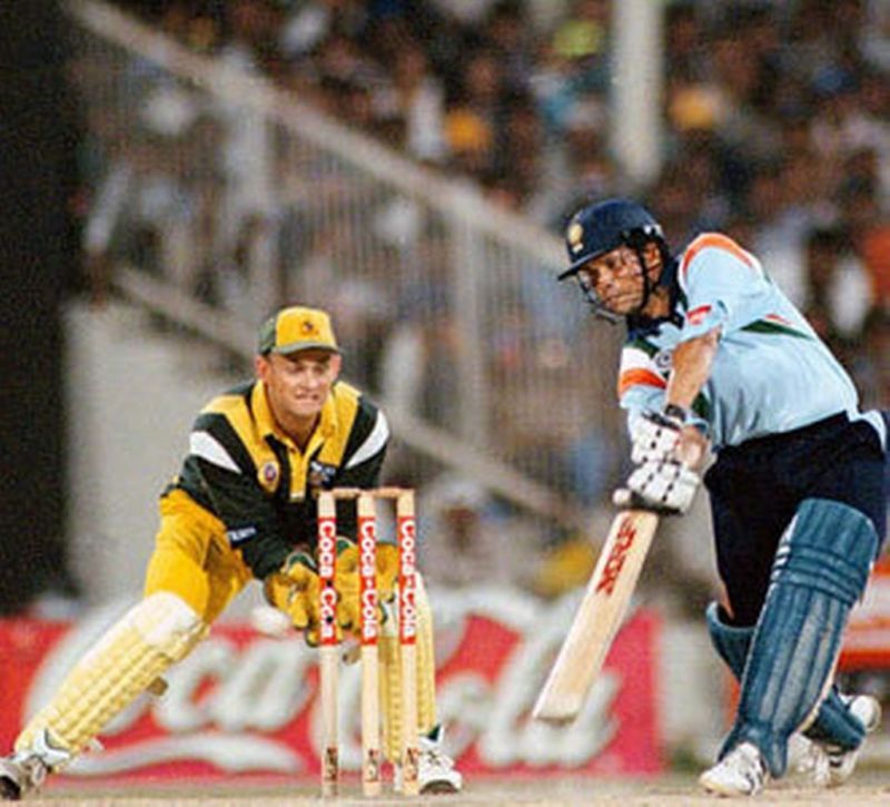 Sachin during his famous knock at Sharjah