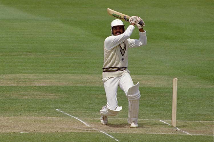 Dilip Vengsarkar played some delightful shots at the Feroz Shah Kotla