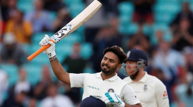 Rishabh Pant after scoring his maiden Test century against England