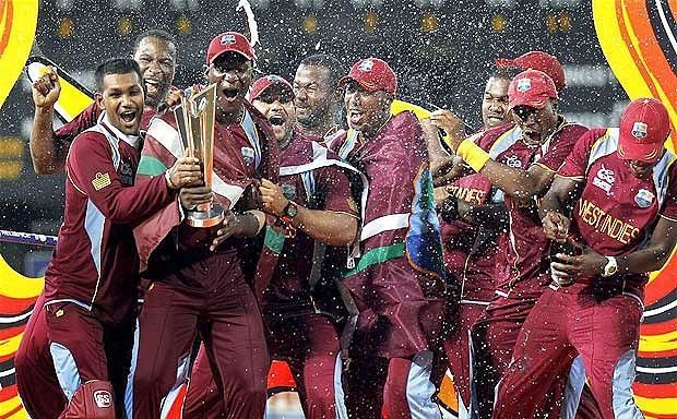 West Indies celebrate their World Cup victory