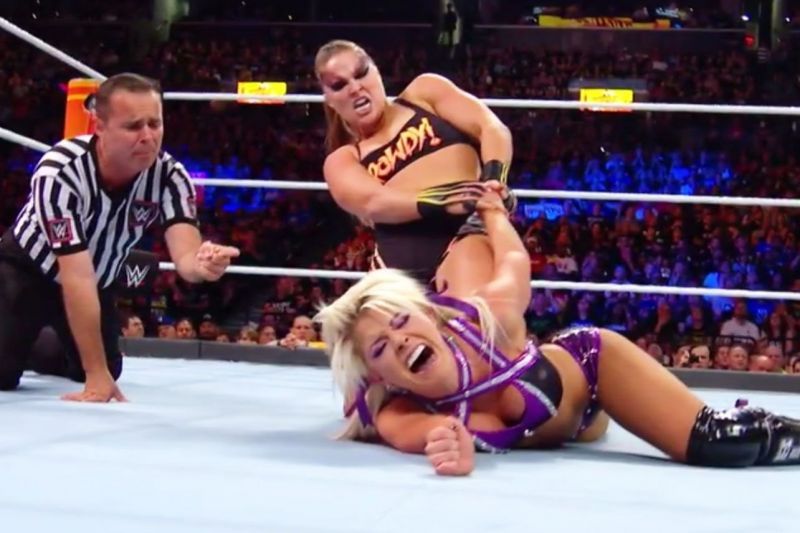 'Rowdy' Ronda Rousey makes short work of Alexa Bliss (get it)