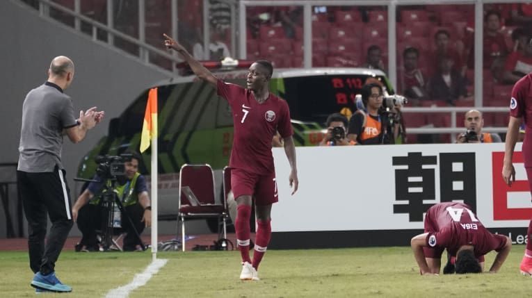 Abdulrasheed Umaru of Qatar was the star of the night with two goals and a couple of assists (Image Courtesy: AFC)