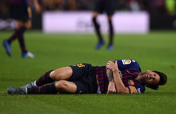 Messi has been ruled out for three weeks due to injury