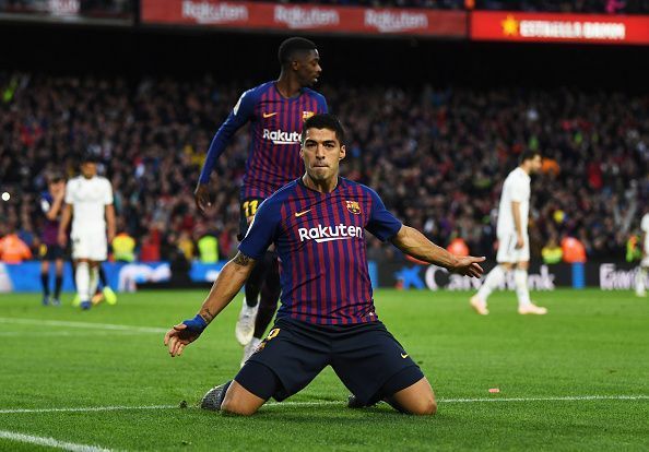 Barcelona striker Luis Suarez grabbed a hat-trick against Real Madrid