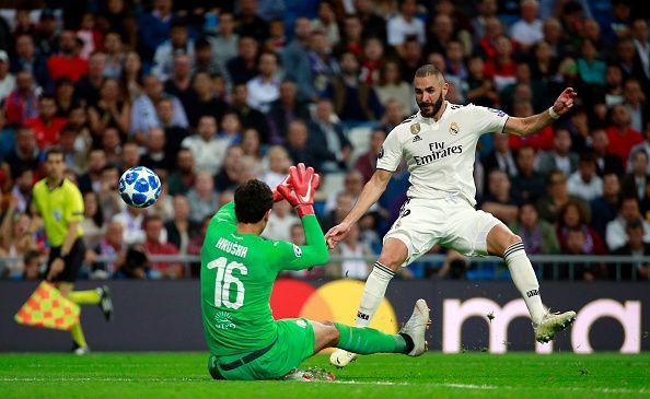 Benzema has struggled to lead the line for Real Madrid