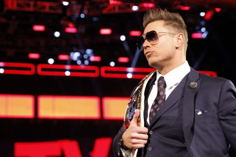 Miz as Intercontinental Champion, a&Acirc;&nbsp;title he has held on eight separate occasions