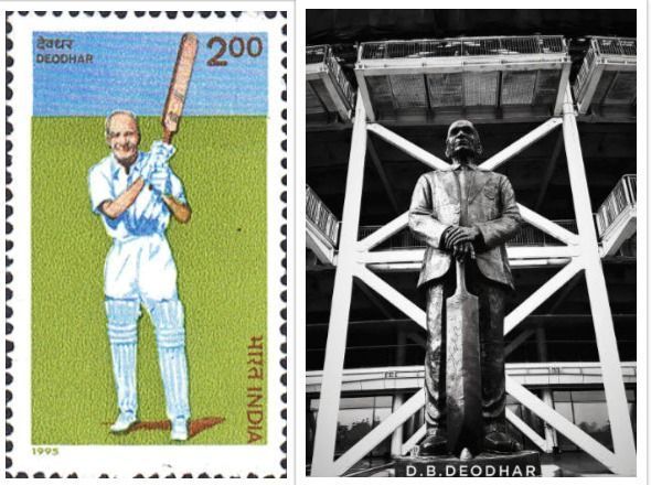 The Commemorative Stamp Issued in his name and the Statue
