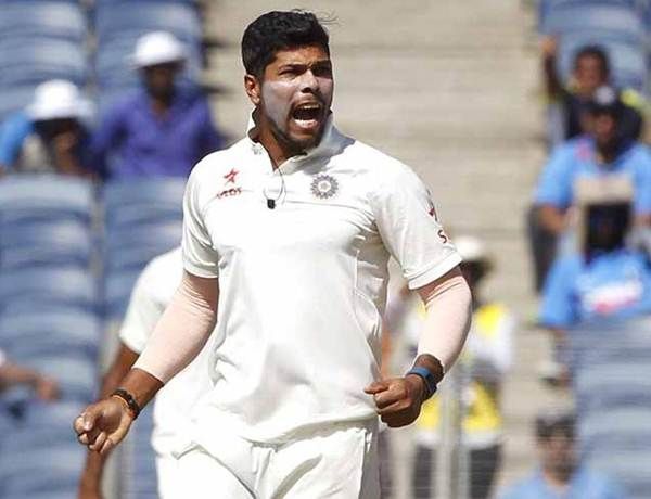 Umesh Yadav became only the third Indian fast bowler to take 10 wickets in a Test match at home
