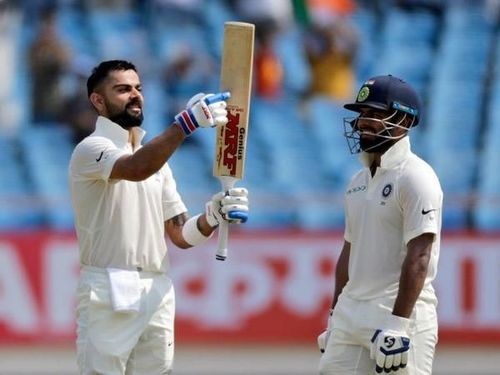 Virat Kohli went on to complete his 24th test century