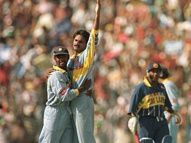 Kambli and Srinath during the 1996 World Cup