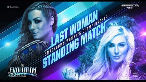 How will Becky Lynch and Charlotte's Last Woman Standing Match at Evolution end?