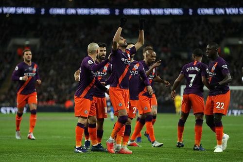 Riyad Mahrez dedicates his goal to his former chairman at Leicester City