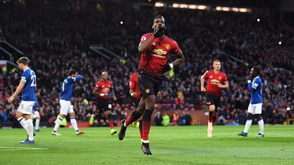 Paul Pogba scored off a rebound on his penalty to put them ahead at the break.