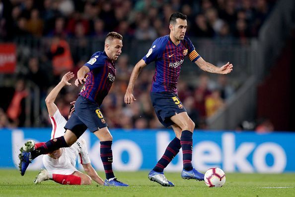Arthur and Sergio Busquets - a midfield partnership in the making at Barcelona