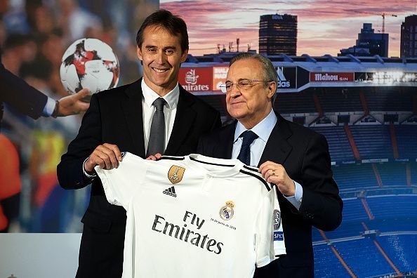 Florentino Perez may be tempted to take back the shirt he gave to Lopetegui