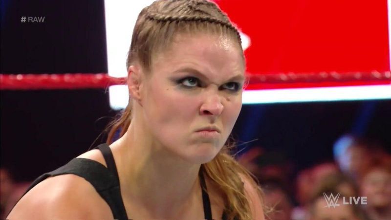 Ronda Rousey was left laying after her former friends dropped her in the middle of the ring