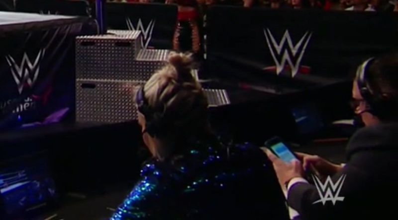 Was Michael Cole bored throughout the main event?