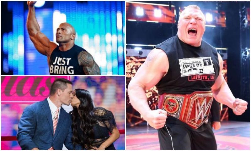 Brock Lesnar, The Rock and John Cena&#039;s relationship with Nikki Bella were big news items this week