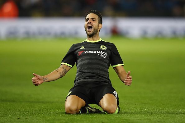 Fabregas is yet to start in the Premier League for Chelsea this season