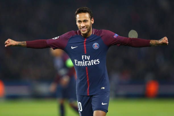 Neymar representing Paris Saint-Germain in the UEFA Champions League