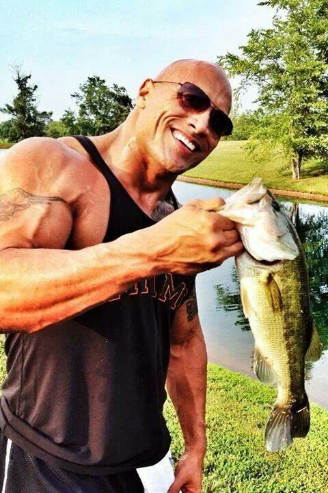 Image result for dwayne johnson fishing