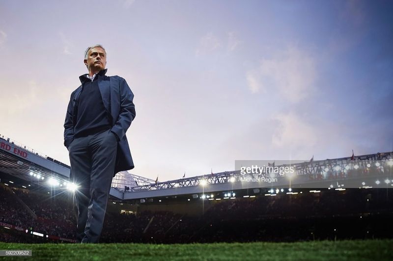 A frustrated Mourinho looks on after the Juventus loss. (Image Source: Getty)