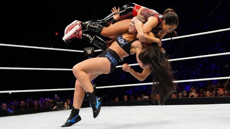 Rousey destroys the Bella Twins