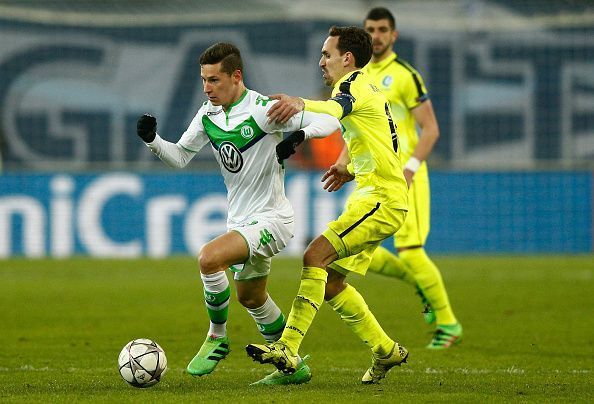 Draxler in Champions League action for Wolfsburg - one of the main reasons behind his desire to leave