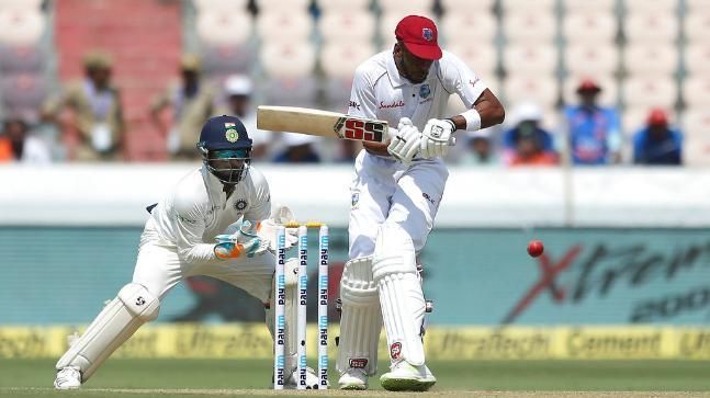 Image result for West Indies Day 1 batting at Hyderabad