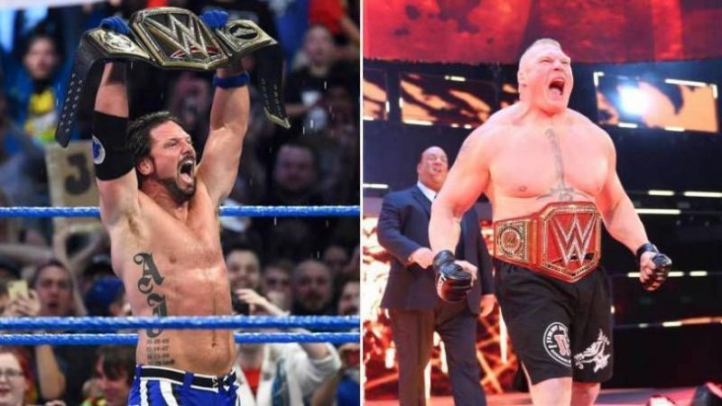 AJ Styles vs Brock Lesnar was a recent Champion vs Champion classic