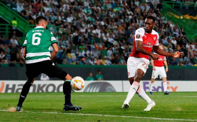 Welbeck scored Arsenal&#039;s winning goal against Sporting in the Europa League group stage match