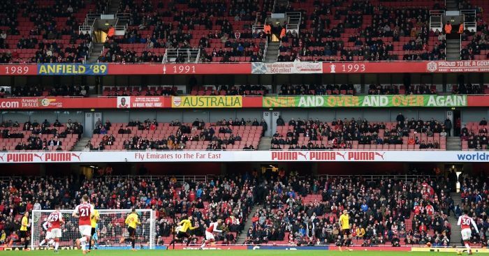 Last season, the Emirates saw empty seats as a mark of protest from the fans