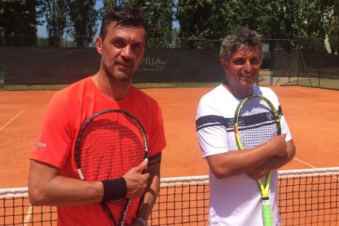 Maldini played tennis in a professional tournament in Italy