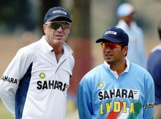 John Wright and Tendulkar