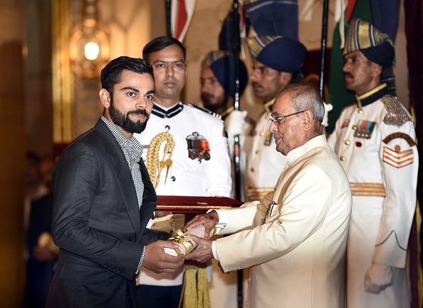 Kohli was conferred the Padma Shri in 2017