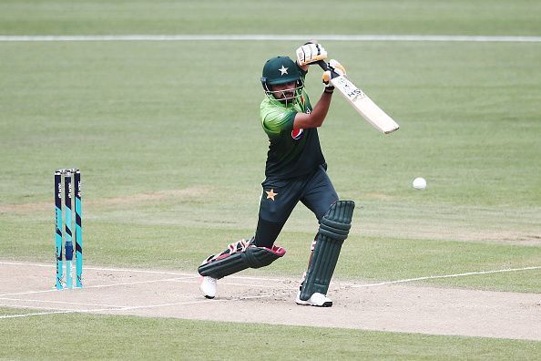 Babar Azam in action: New Zealand v Pakistan