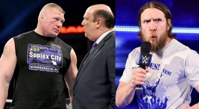 Daniel Bryan&#039;s promos are always on point, as opposed to Brock Lesnar (left)