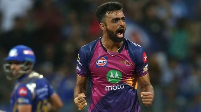 Unadkat roars after taking a wicket