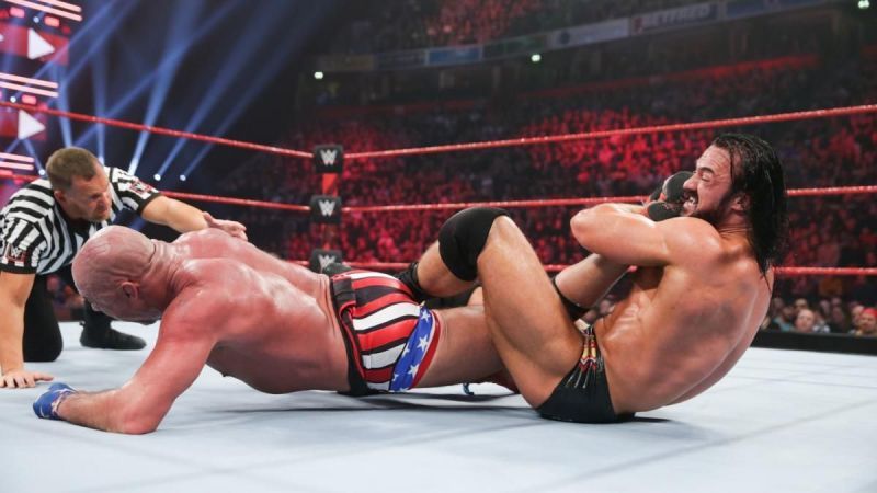 Drew McIntyre defeated Kurt Angle in shocking fashion