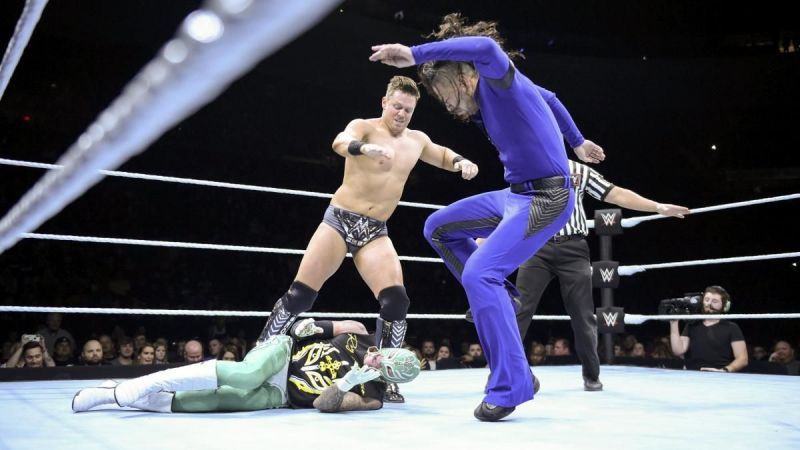 The Miz and Nakamura put a quick end to Mysterio's title hopes