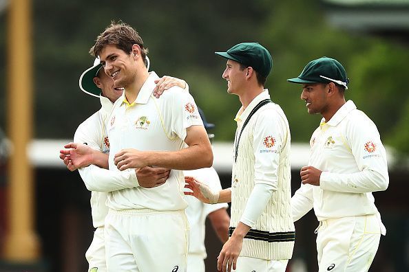 Hardie celebrates with his teammates